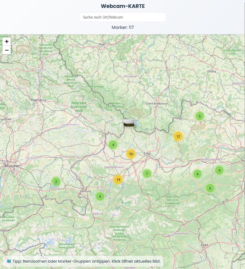 Vorschau Webcam-KARTE